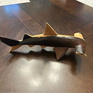 Wooden Shark Figurine